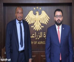 الدخيري يبحث مع وزير الزراعة السوري تعزيز التعاون ودعم التنمية الزراعية والأمن الغذائي