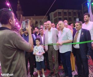 الطفل آدم محمد كمال يشارك فى افتتاح معرض أهلا مدارس بمحافظة كفر الشيخ  المصرية