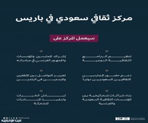 وزارة الثقافة تعلن إنشاء مركز ثقافي سعودي في باريس