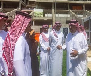 القصبي يزور ملعب وسط جدة ويطّلع على سير الأعمال الإنشائية