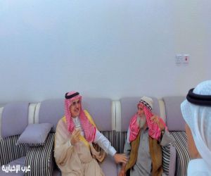 الشيخ سعيد اللحاوي يعزي عائلة السحيم في وفاة حرم حمدان مطلق