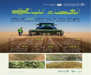 الغطاء النباتي يطلق أكبر حملة "نثر بذور" لتأهيل 350 ألف هكتار من المراعي الطبيعية دعماً لمستهدفات السعودية الخضراء