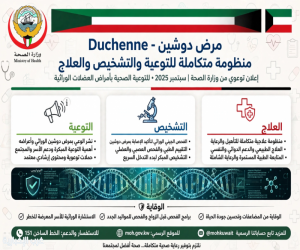 الصحة الكويتية: منظومة متكاملة للتوعية والتشخيص والعلاج لمرض دوشين