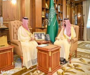 أمير جازان يستقبل مدير فرع وزارة البيئة والمياه والزراعة بالمنطقة