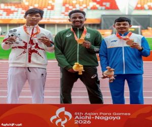 علي النخلي يحصد ذهبية 100 متر برقم قياسي في بارالمبية آيتشي–ناغويا 2026