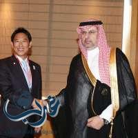 إجتماع بين عبدالله بن مساعد ورئيس هيئة الرياضة الياباني
