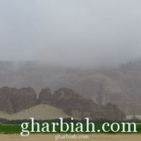 أمطار من متوسطة إلى غزيرة على محافظة العلا وبعض مراكزها	 " صور "