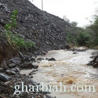 أمطار غزيرة على منطقة جازان