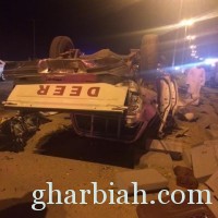 حادث بطريق مكة ـ جعرانة : يتسبب مبصرع شخصين وإصابة 3 آخرين