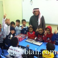 طلاب الصف الاولى بالاحساء يقيمون حفل استقبال لزميلهم (( السيد احمد السويج )) بعد خروجة من المستشفي