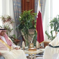 خادم الحرمين الشريفين يوجه دعوة لسمو أمير دولة قطر لحضور الحفل الختامي لتمرين رعد الشمال