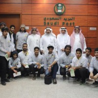 طلاب كلية التقنية بالاحساء يتدربون ميدانيا في البريد السعودي