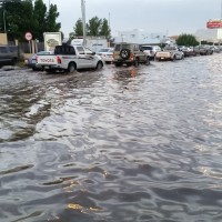 أمطار غزيرة على منطقة نجران