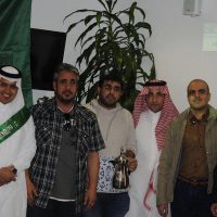 طلاب اللغة السعوديين في معهد"  ec  " لقاءً تعريفيا عن نهضة المملكة العربية السعودية
