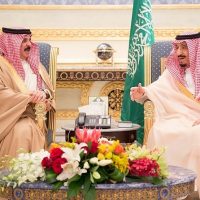 ملك البحرين يعرب عن سعادته باللألتقاء بخادم الحرمين الشريفين وقادة الخليج