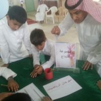 مدرسة أحمد بن حنبل برجال ألمع تنظم مهرجان جدول الضرب