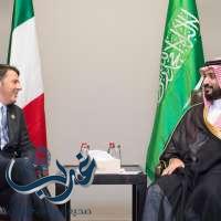 سمو ولي ولي العهد يلتقي رئيس وزراء ايطاليا على هامش انعقاد قمة مجموعة العشرين