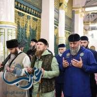 فخامة الرئيس الشيشاني يزور المسجد النبوي