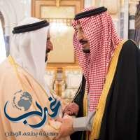 خادم الحرمين الشريفين يستقبل عضو المجلس الأعلى حاكم إمارة الشارقة بدولة الإمارات العربية المتحدة