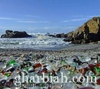 فيديو + صور/ شاطئ "الزجاج" في كاليفورنيا أغرب شواطئ العالم!