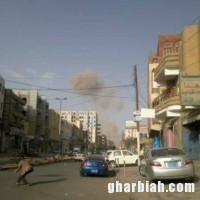 طيران التحالف يجدد قصف أحد مواقع ميليشيا الحوثي بالضالع و قطع الاتصالات الثابتة والانترنت على المدينة