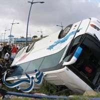 تسعة قتلى و45 جريحا بانقلاب حافلة وسط المغرب