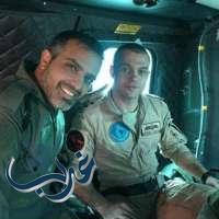 السفارة السعودية بعمان وسلاح الجو الأردني يستقبلان قائد الطائرة الأردنية التي سقطت في نجران