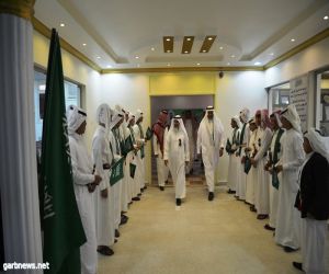 مدير تعليم النماص يشارك طلاب ثانوية الملك عبدالعزيز احتفالهم باليوم الوطني