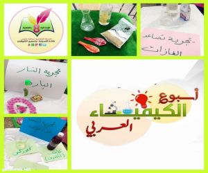 تفعيل أسبوع الكيمياء العربي بالإبتدائية الثامنة