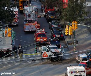 8 قتلى في حادث دهس وإطلاق نار في نيويورك "فيديو"