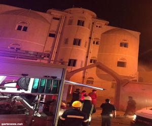 مدني جازان يسيطر على حريق بعمارة سكنيه ويخلي 13 شخصا