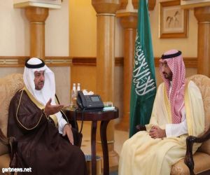 نائب أمير مكة يلتقي رئيس مجلس إدارة النادي الأدبي بجدة