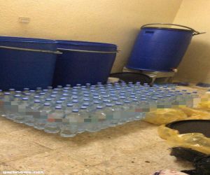 القبض على أثيوبي جنوب الرياض قام بتصنيع الخمور في شقة سكنية