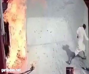 شرطة مكة تطيح بالجاني الذي حاول إحراق محطة الوقود