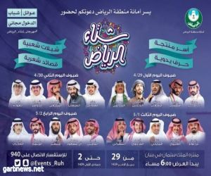 أمانة الرياض تنظم مهرجان «شتاء الرياض» في منتزه الملك سلمان في «بنبان»