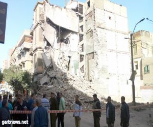 انهيارعقار تراثي في بنى سويف دون حدوث خسائر