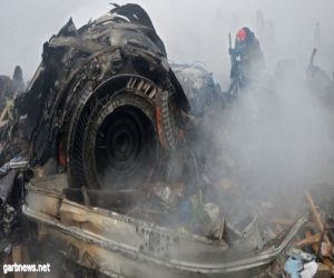 الطوارئ الإيرانية: ركاب الطائرة التركية المنكوبة احترقوا بالكامل