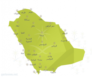 حالة الطقس المتوقعة ليوم الاثنين في المملكة