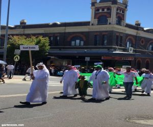 النادي السعودي في ارميدال الاسترالية يشارگ في احتفال فصل الخريف
