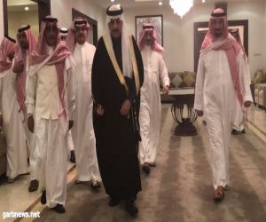 الأمير أحمد بن عبدالعزيز يقدم العزاء في وفاة الأمير خالد بن عبدالله بن عبدالعزيز بن مساعد