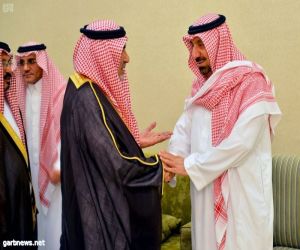 أمير منطقة نجران يستقبل المعزين في وفاة الأمير خالد بن عبدالله بن عبدالعزيز بن مساعد