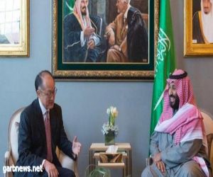 الأمير محمد بن سلمان يلتقي رئيس البنك الدولي