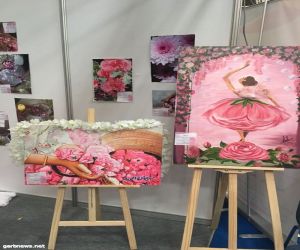 ‏في الرياض يظهر لنا جمال الورد الطائفي من خلال جناح تعليم الطائف ‏