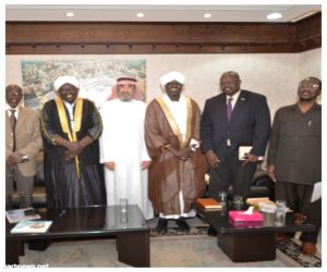 الأمين العام للندوة العالمية يستقبل وفد المجلس الإسلامي بجنوب السودان