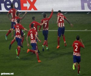 اتلتيكو مدريد يتوج بكأس الإتحاد الأوربي بثلاثية